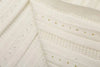Elegant Knit Dress For Women White Slim O-neck Single Breasted Short Sleeve Long Dresses Female Spring Lady Robe T88X