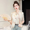 Women's Leisure Jacket Spring Autumn Retro Printing Be All-match Lady Outerwear Chinese Style Ladies Short Coat