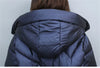 Hooded Cotton Coat Women's Mid-Length Winter Jackets Elegant Mother's Parkas Padded Jacket Thick Down Padded Jacket Vintage