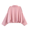 Women Suede Textured Jacket Long Sleeve Lapel Collar Loose Coats Casual Female Outerwear Chic Tops