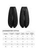 Solid Drapey Satin Loose Harem Pants Women Casual Elastic Waist Drawstring Design Long Pant Lady Commute Versatile Wear