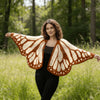 Women's Butterfly Knit Shawl Cape Crochet Monarch Butterfly Cardigan Coat Spring and Autumn Shawl Top Outerwear