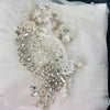 Bridal Cape Veil Pearl Beaded Wedding Veil Cathedral Bolero Jacket Womens Plus Size Shawl Bride Accessories Wedding Coat VG56