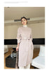 Dual Purpose Collar Wool Coat Horn Button Women 100% Wool Overcoat Double-Layers Autumn Winter Long Jacket Thick Trench Coat #23