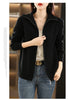 Autumn Winter Long Sleeved Knitted Cardigan Woman Zipper Casual Knitting Sweater Jacket Female Knitwear Top