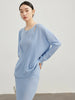 French Knitted Set Dress Women's Early Autumn Woolen Hoodie Strap Skirt Two Piece Set