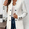 Autumn and Winter Women's Blazers Casual Suit Black Jacket Three-plate Double Button Top Office Coat for Female