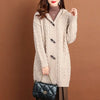 Autumn Winter Thicken Sweaters5XL Large Size Hooded Knitted Outerwear Women's Cardigan Sweater Knitting Jacket