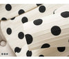 Autumn Blazer Women's Polka Dot Suit Waist Polka Dot Beige Coat