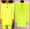 High Street Designer Trousers Women‘s Fluorescein Yellow Pencil Pants