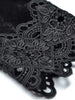 Women's Velvet Maxi Dress Hollow out Stand Collar Half Sleeve Elegant Party Spring
