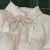 Sweet Bow Embroidery Parkas Women Winter Thick Kawaii Lace Patchwork Puffy Coats Preppy Stand Collar Bandage Cute Zipper Outwear