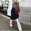Women Chic Blazer Coat With Spliced Paisley Tassel Shawl Shoulder Pad Lapel Jacket Vintage Casual Autumn Lady Outfits