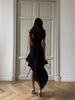 Camisoles Solid Sheath Elegant Women Dresses Irregular Hem Party Sexy Club Outifts Female Bodycon Fitness Robes