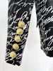 High Street Stylish Designer Jacket Women's Love Letters Printed Double Breasted Blazer