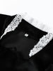 Velvet Lace Patchwork Dress Square Collar Waist Cinched Slim Fit Party Gown Robes Elegant Women Wrap Hip Fishtail Long Dresses