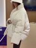 Vintage Lace-up Thicken Jacket Women Full Sleeve V-neck Belt Solid Outwear Female Winter Casual Lady Streetwear