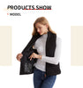 Women's Winter Smart Heated Vest, 11-Zone Heated Vest, USB-Powered Solid-Color Hooded Jacket, Casual, Sports, and Outdoor Warmth