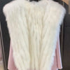 White Turn Coat Women's Autumn Winter Belt Woolen Coat Fur Coat Fragrant Wind High end Lightweight Short Fur Neck