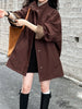 Temperament Short Trench For Women Lapel Single Breasted Solid Color Pockets Design Coat Spring Autumn 2Z2225