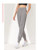 Woman Yoga Pants Loose Slim Quick-Dry Yoga Pants Pleated Hem Bound Running Fitness Capris Pockets Jogging Pants Sports Pants