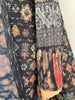 Pleated Print Foldable Collar Women's Long Sleeve Trench Coat Winter Original Design Cardigan Coat
