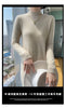 Autumn And Winter 100% Pure Wool Ladies Long Sweater Skirt Semi-High Collar Cashmere Dress Large Knit Bottoming Skirt