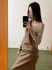 Wasteland Designer Long Dresses Women Winter Autumn Long Sleeve Maxi Dress Grey Khaki Knitted Dress Fall Clothes