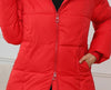 Winter Women's Long Coat Windproof Warm Padded-Cotton Coat Simple Loose Hooded Parkas Plaid Quilted Jackets for Woman