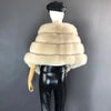 Woman Real Fox Fur Shawl Vest Jacket Fluffy Fur Cape Natural Fur Poncho Fur Lady Scarf Wrap Coat Shawl Wedding Party Clothing