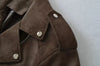 Spring Women's Brown Suede Short Jacket Loose Lapel Zipper Long Sleeve Motorcycle Coat Female Lady High Street Outwear