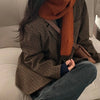 Vintage Plaid Women Blazers Japanese Autumn Winter Casual Office Lady Suit Jacket Female Retro Button Small Fragrance Outwear