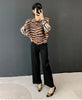 Spring Pleated Women's Lightweight Jacket Lapel Single Breasted Jacket Niche Chic Print Casual Top 2DB6159
