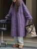 Black Big Size Long Cotton-padded Coat Long Sleeve Loose Fit Women Parkas Tide Autumn Winter 1DH2804