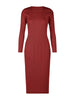 Pleats Please Long Sleeve Round Neck Women Dress Causal Elegant Ladies Clothes