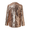 Dressy Sequin Coat Women's Sequin Jacket Shiny Open Front Blazer Jacket Party Sparkly Long Sleeve Cardigan Coat With Pockets 80%