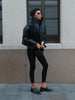Beige Croc Leather Cropped Jacket Y2k Stand Collar Long Sleeve Wide Cuff Oversize Coat Autumn Street Daily Casual Outerwear
