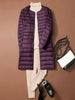 Women Solid Puffer Autumn Winter O-Neck Female Thin Duck Down Jackets Portable Women Windproof Puffer Parkas
