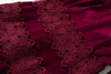 Women's Velvet Maxi Dress Hollow out Stand Collar Half Sleeve Elegant Party Spring