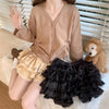 Autumn Winter Warm Lolita Safety Short Pants Women Sweet Chic Plush Bloomers Japanese Y2k Lace Bow Knickers Harajuku Cute Shorts