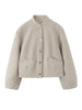 Women Autumn Elegant Bomber Jacket Loose Versatile Single-Breasted Pocket Casual Jacket Woman Street Style Short Coat