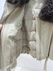 Women Winter Warm Natural Lamb Sheep Fur Collar Goose Down Jackets Thick Coat Outwear Female Puffer Jackets
