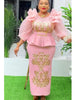 Plus Size Evening Dresses for Women African Sequin Gown Elegant Spring Wedding Party Long Dress Ankara Ladies Clothing