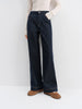Straight High Waist Jeans for Women Winter Solid Simple All-match Long and Short Versatile Pants Korean Style