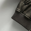 Women's vintage imitation leather bomber jacket coat top women's style