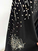 High Street Designer Runway Suit Set Women's Batwing Sleeve Diamonds Beaded Cropped Tops Pants Set 2pcs