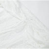 White Lace Patchwork Long Dress Women's Pleated Ruffle Sleeve Off shoulder bodycon See Through Vestidos Lady Party Gowns