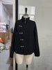 Single Breasted Buckle Zipper Design Versatile Jacket Lady Elegant Tops Spring Loose Casual Stand Collar Street Coat