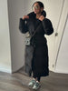 Winter Warm Stand Neck Long Lace Up Down Jackets Women Solid Ruff Soft Waist-cinching Coat Female Winter Chic Jackets