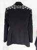 High Street Women's Diamonds Rhinestone Beaded Blazer Mermaid Long Skirt
